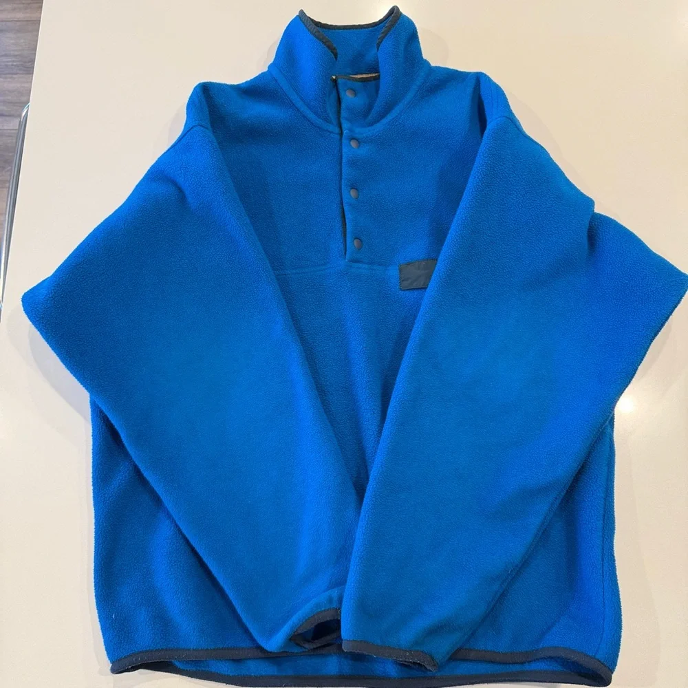 Vintage Patagonia Synchilla Blue Fleece Snap Pullover Size‎ Men’s Medium